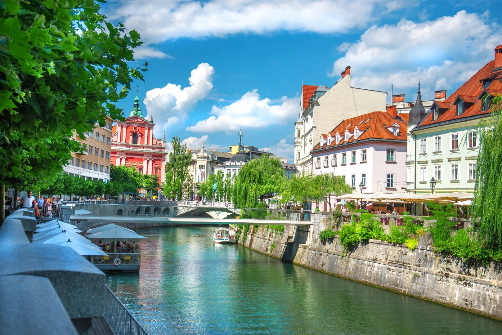Ljubljana centar i rijeka Ljubljanica