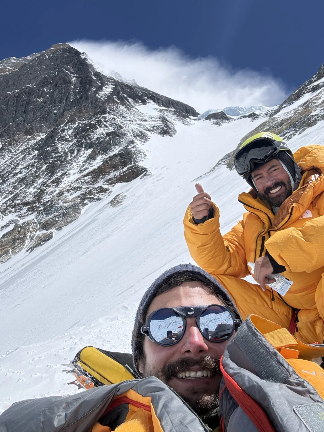 Matija i Nakul tijekom uspona na Everest