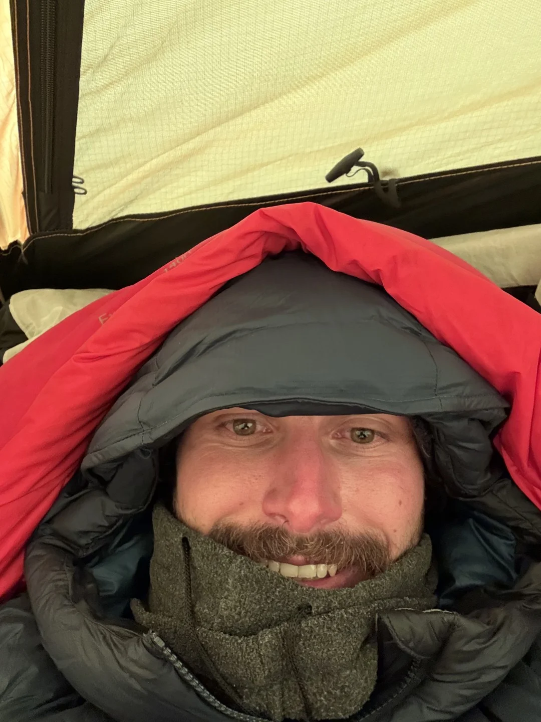 Matija u šatoru Kampa 2 na Everestu