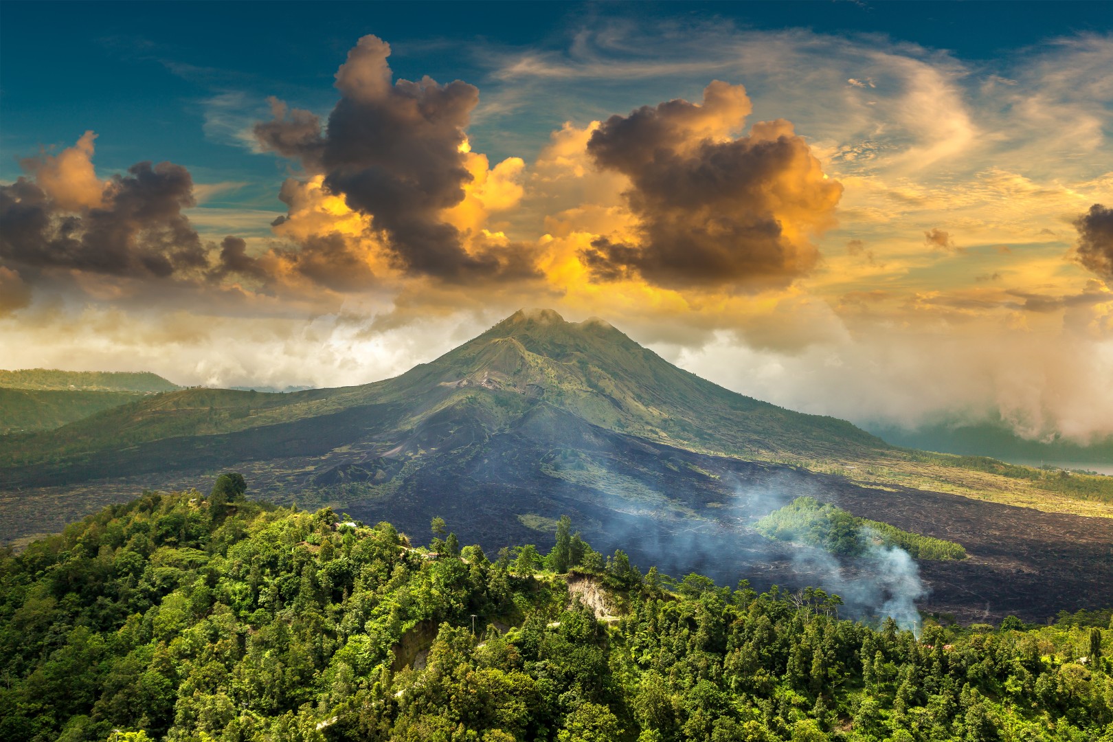 Bali, vulkan mount batur